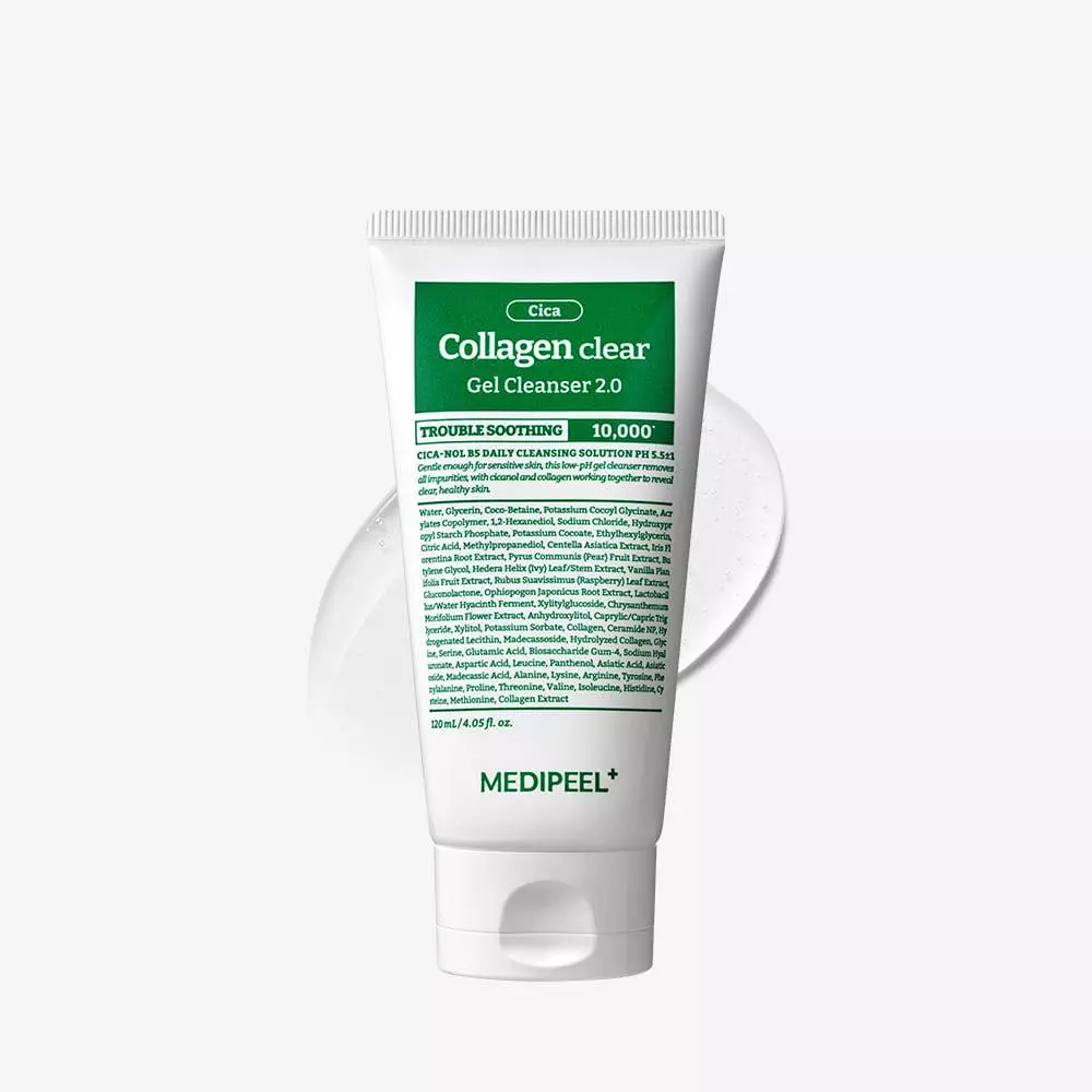 Купити MEDIPEEL Green Cica Collagen Clear Gel Cleanser 2.0 — гель