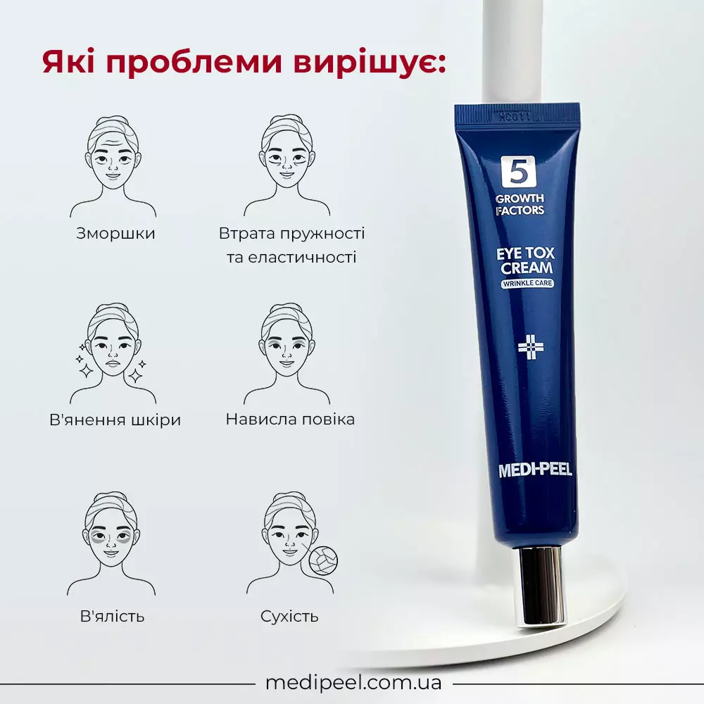 MEDIPEEL 5 Growth Factors Eye Tox Cream | Профессиональный