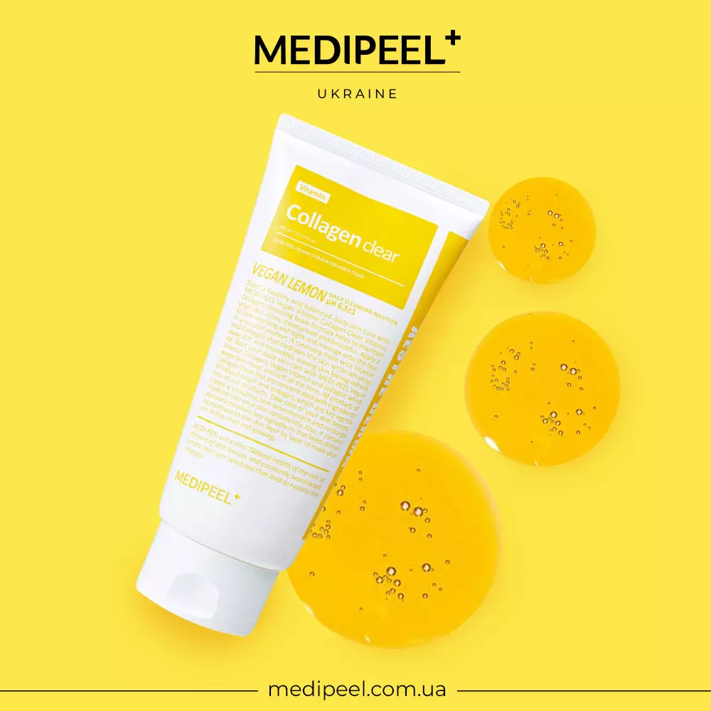 Купить Осветляющий гель-пенка для лица с коллагеном и облепихой Medi-Peel Vegan Vitamin Collagen Clear