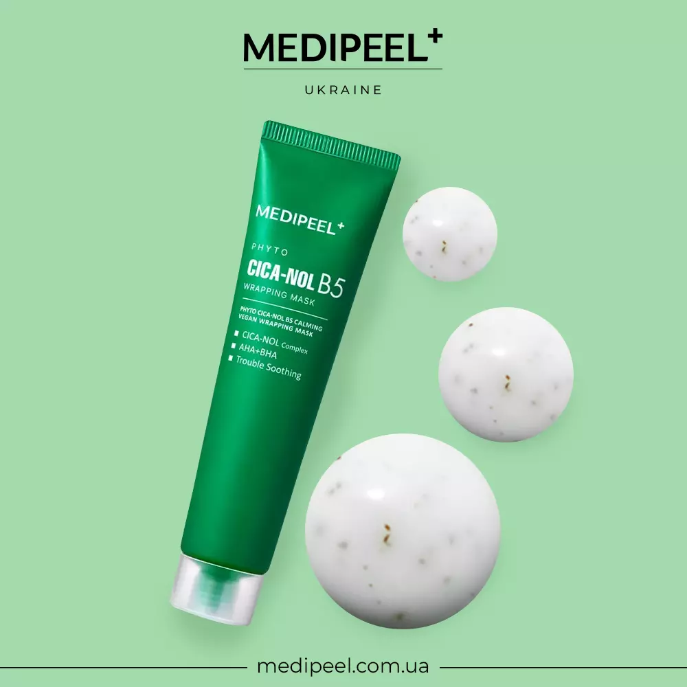 MEDIPEEL Phyto Cica Nol B5 Wrapping Mask | Успокаивающая маска для