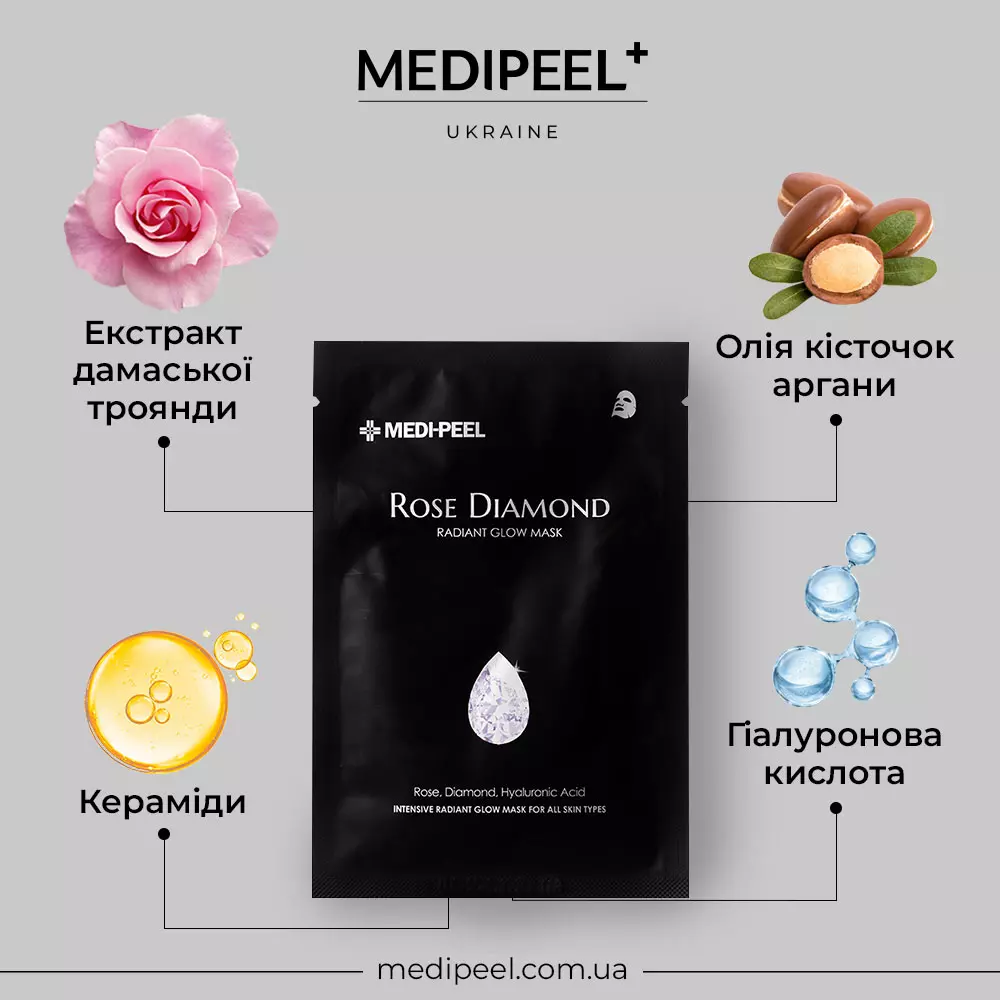 MEDIPEEL Rose Diamond Radiant Glow Mask MEDIPEEL Rose Diamond Radiant Glow Mask