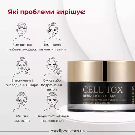 Антивіковий крем MEDIPEEL Cell Tox Dermajours Cream, 50 мл