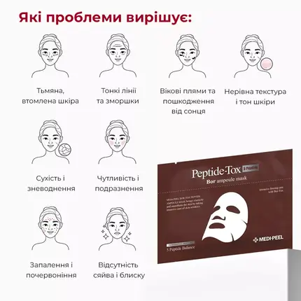 MEDI-PEEL Peptide-Tox Bor Ampoule Mask (Bor-Tox Peptide Ampoule Mask)