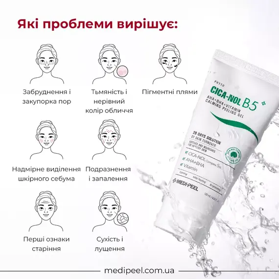 Medi Peel Phyto Cica-Nol B5 AHA BHA Vitamin Calming Peeling Gel