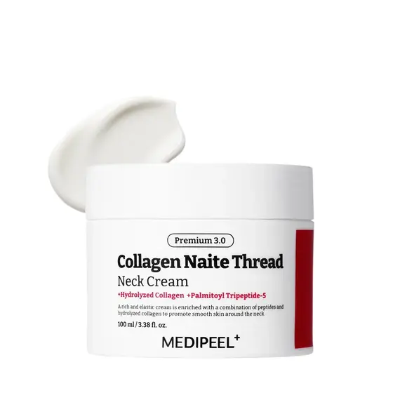 Лифтинг-крем для шеи с пептидами и коллагеном MEDIPEEL Premium Collagen Naite Thread Neck Cream 3.0, 100 мл, Объем: 100 мл